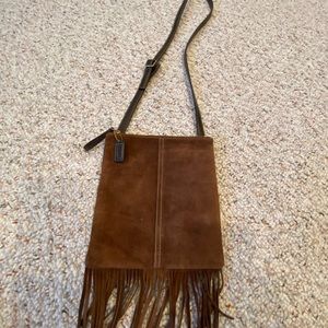 Coach fringe crossbody purse no tags only used once.